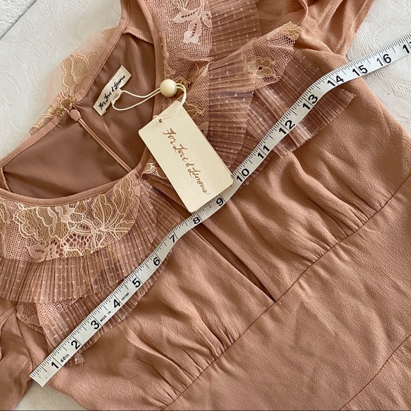 FOR LOVE & LEMONS Pleated Ruffle Mini Dress - Picture 6 of 7